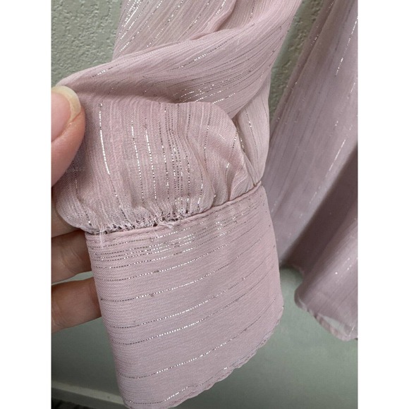 Super Down Tamara Womens Open Front Romper Size XS Long Sleeve In Dusty Rose - Picture 15 of 16